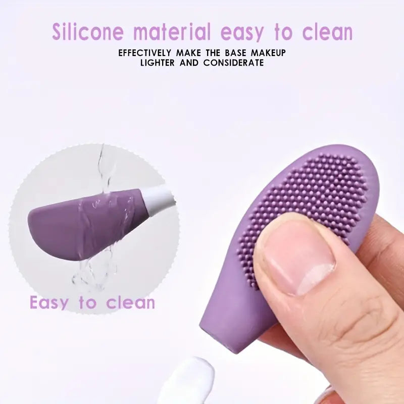 Double Head Silicon Facial Brush, Silicon Facial Massage Cleaning Brush, DIY Mud Film Scraper Facial Care Tool, Face Mask Clay Mask Applicator, Exfoliating Skin Care Home Makeup Tools Double Head Silicon Facial Brush, Silicon Facial Massage Cleaning Brush, DIY Mud Film Scraper Facial Care Tool, Face Mask Clay Mask Applicator, Exfoliating Skin Care Home Makeup Tools
